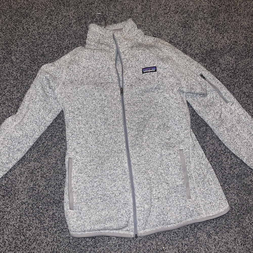 Gray Patagonia Zip Up Jacket